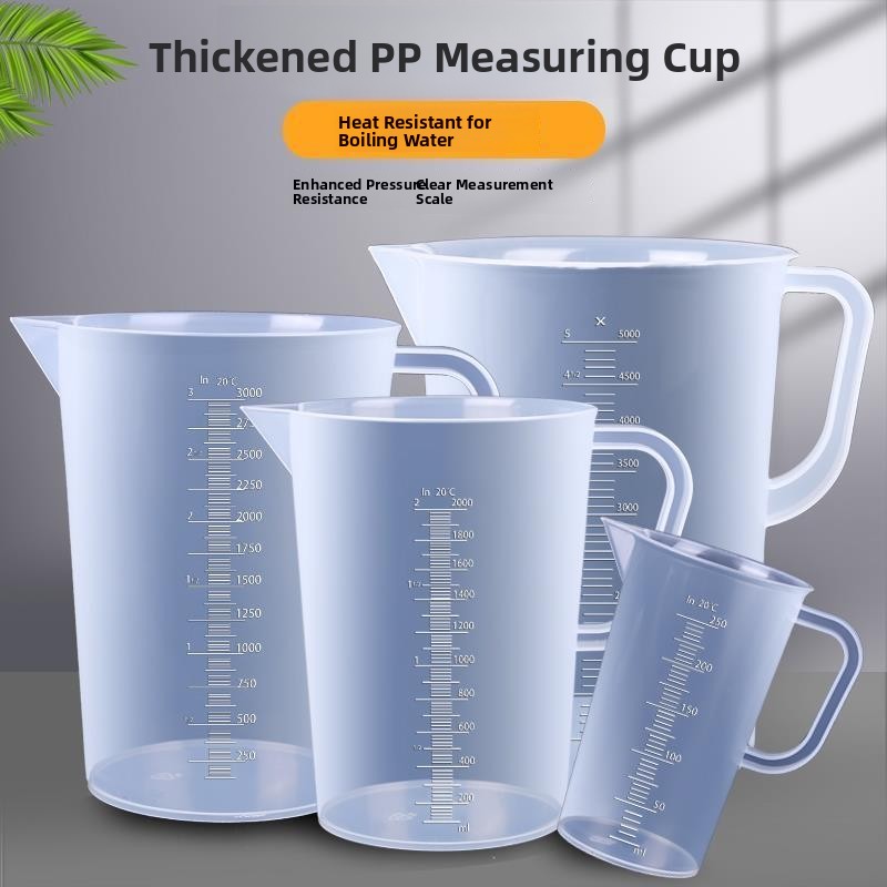 Kitchen Baking Scale - 6L Plastic Oil Measurement Cup Transparent