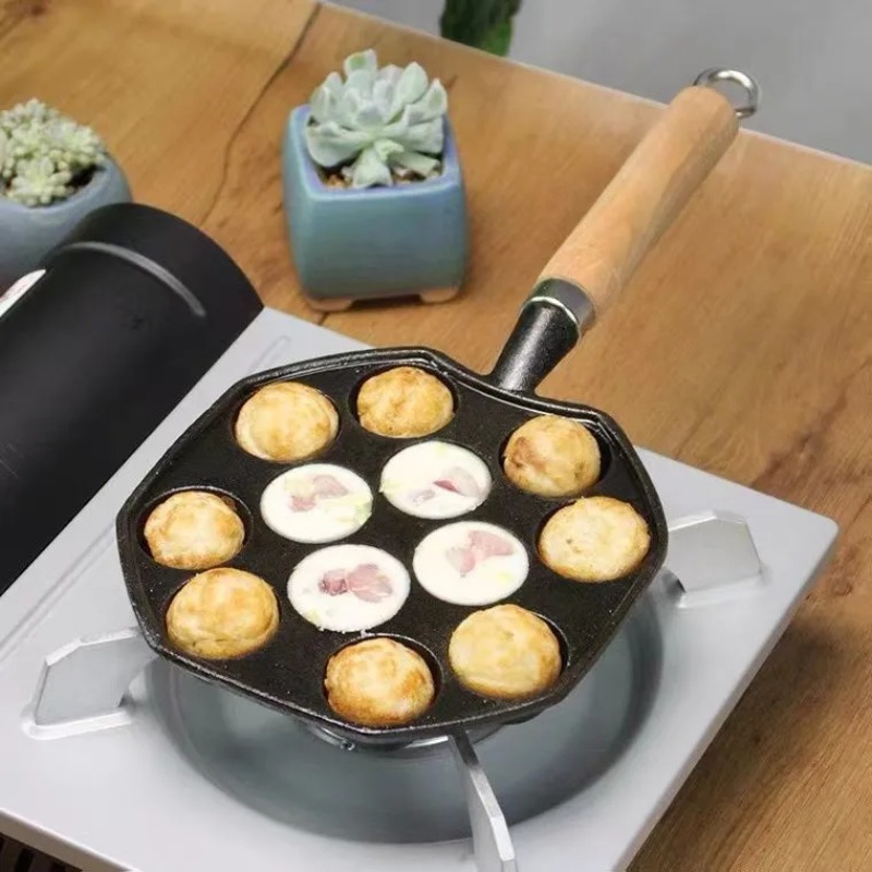 Kitchen Baking Brush - Baking Takoyaki Pan 14 Holes Gift