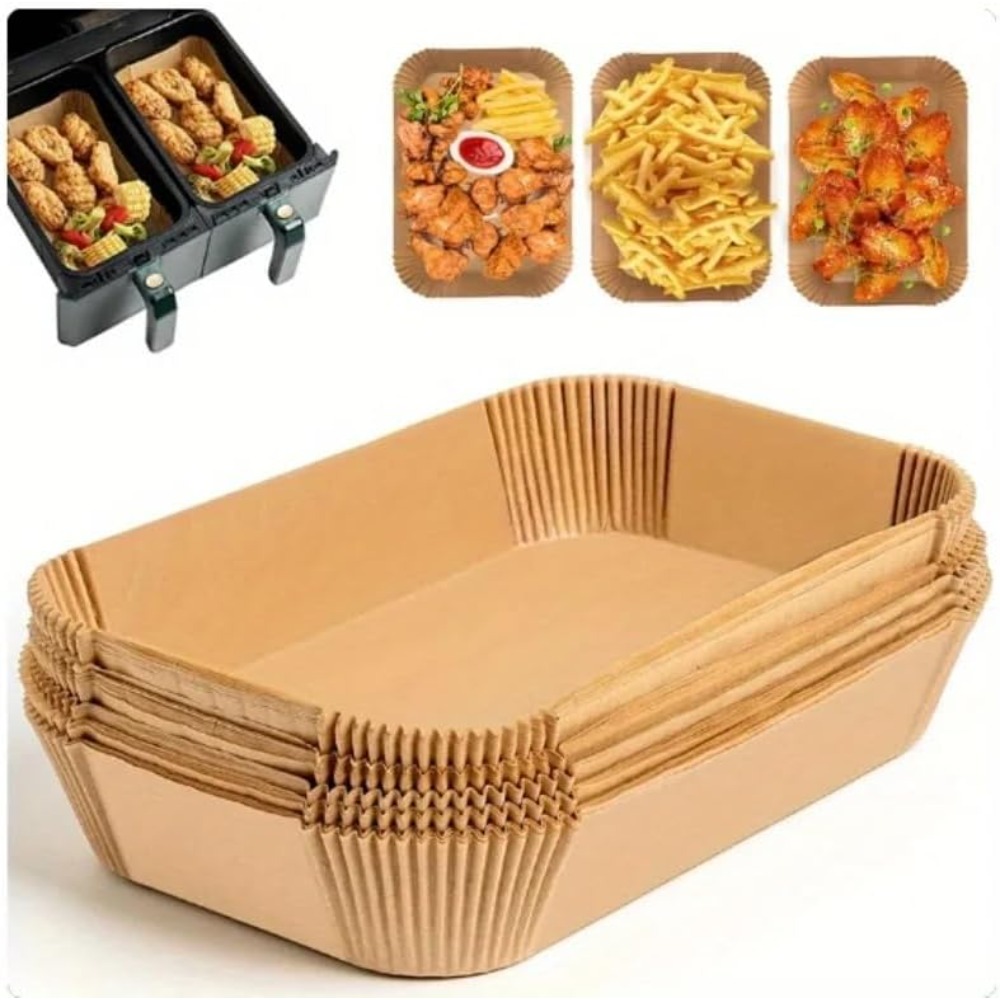 Kitchen Paper For Baking - 50/100pcs Disposable Air Fryer Paper Rectangle