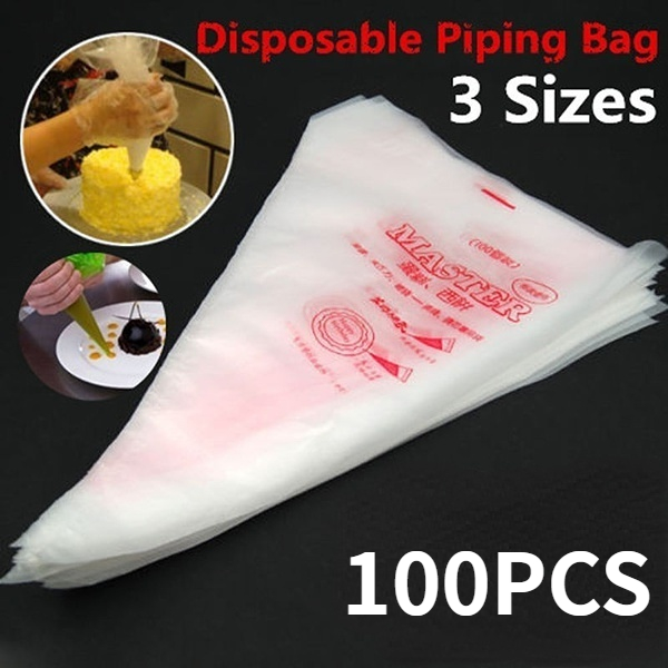 Piping Bag Disposable - 100PCS Disposable Piping Bag Icing Fondant