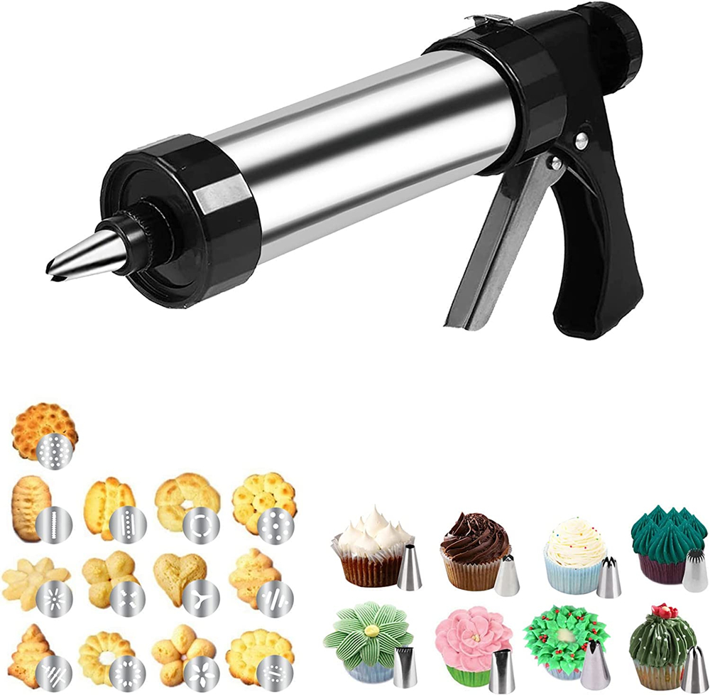 Piping Bag Disposable - LMETJMA Cookie Press Kit Biscuits Maker