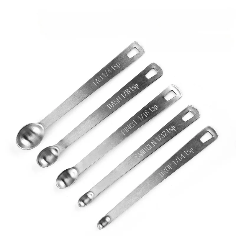 Kitchen Baking Kit - 5Pcs Stainless Steel Mini Measuring Spoon