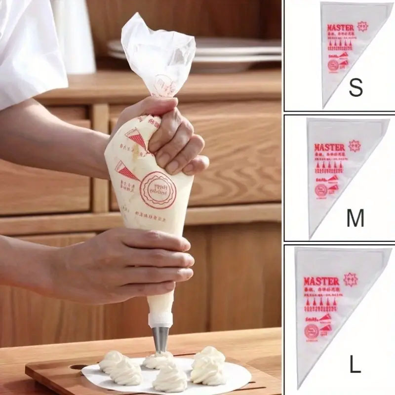 Piping Bag Disposable - 100PCS Thick Disposable Pastry Bags, Extra