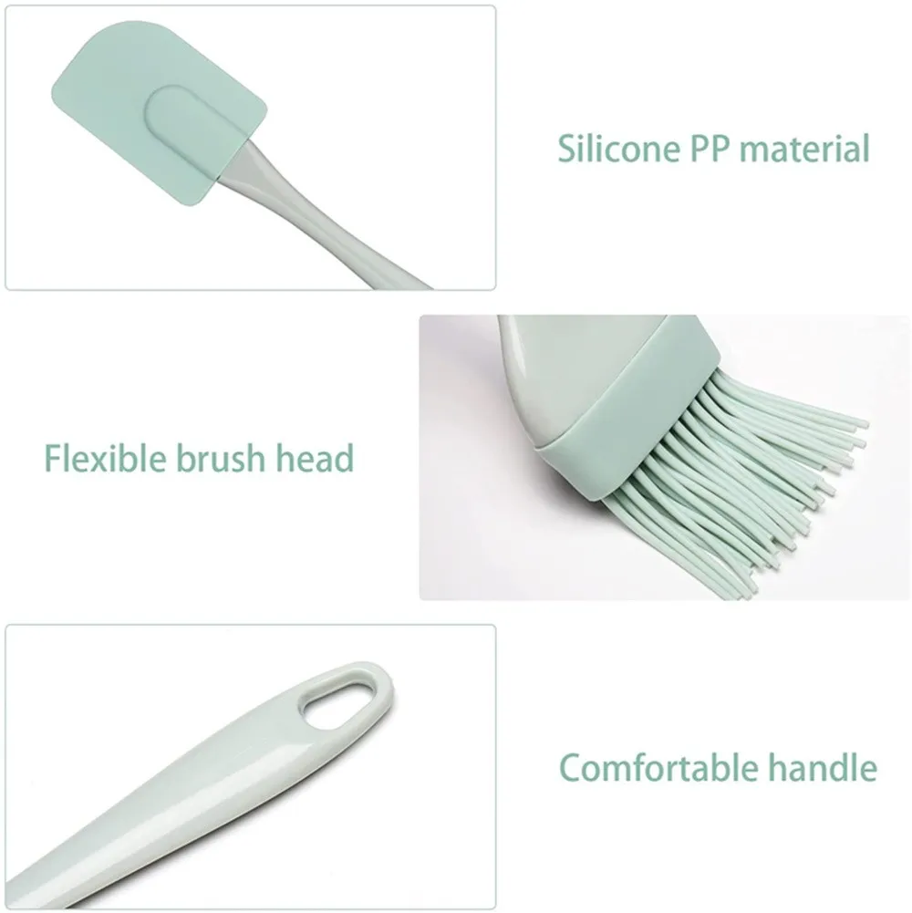 Pastry Brush Silicone - 3Pcs Cream Scraper DIY Bread Cake
