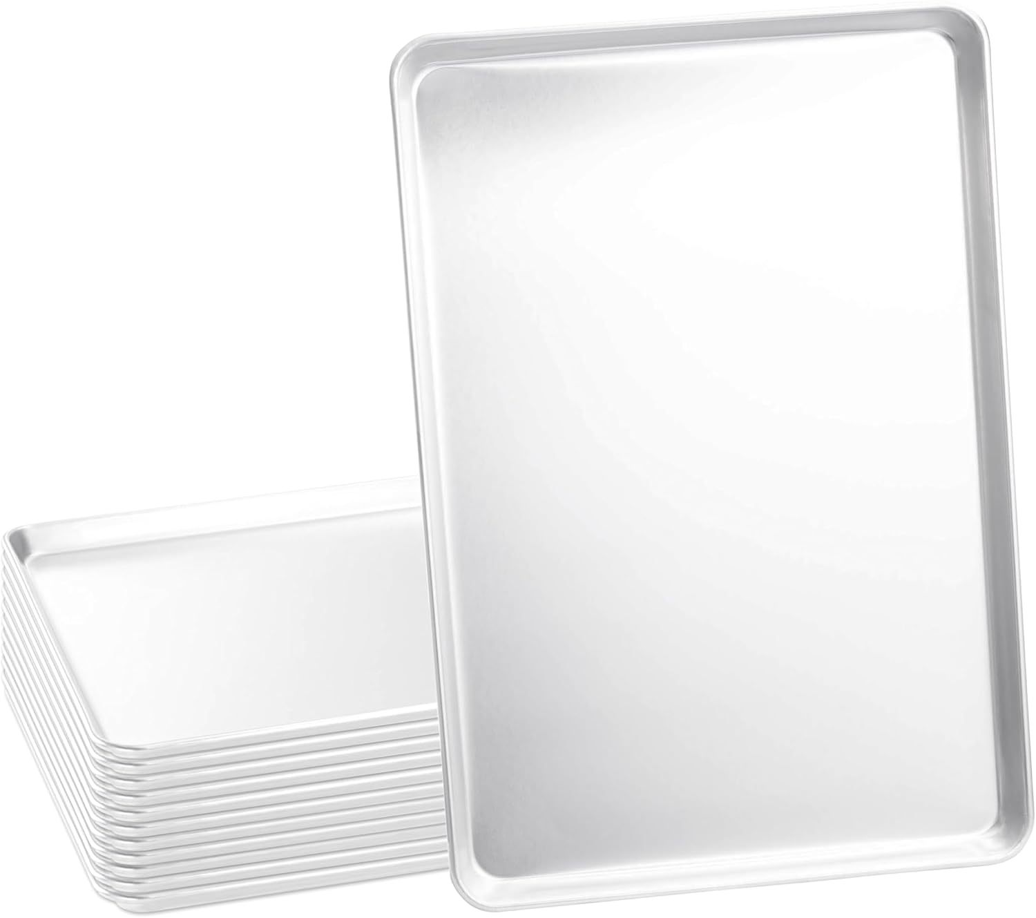 Kitchen Oven Baking Pans - Full Size Commercial Aluminum Baking Sheet