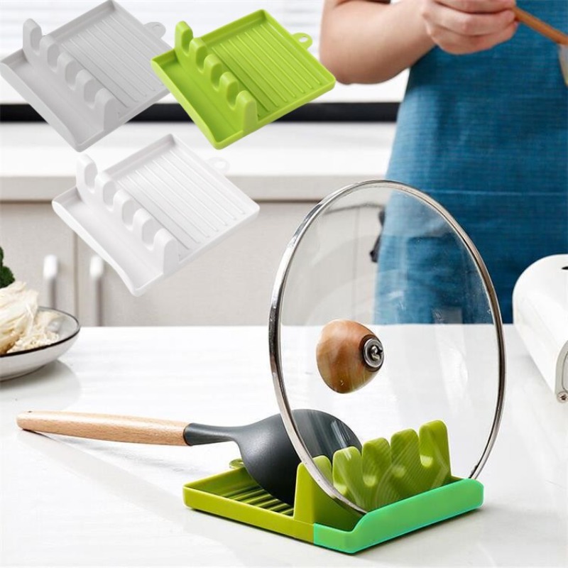 Kitchen Baking Pan Organizer - New Green Pot Lid Rack Stand