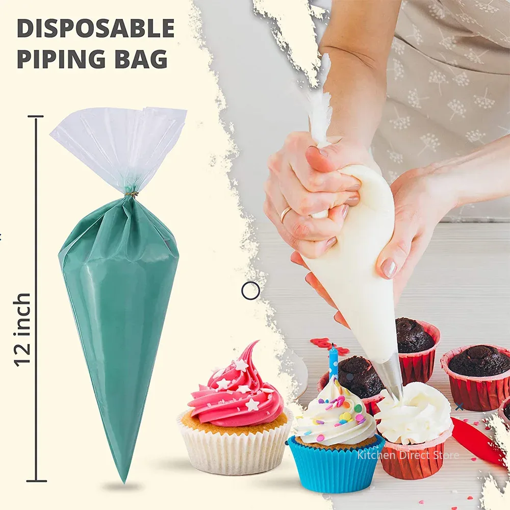 20/50/100PCS Disposable Food P - Piping Bag Disposable recension och pris