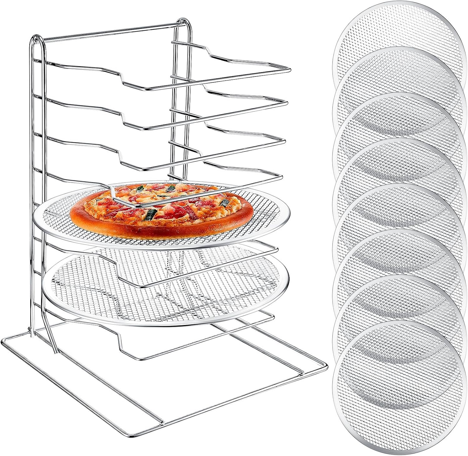 Pizza Rack 8 Tiered Stand With - Kitchen Baking Kit recension och pris
