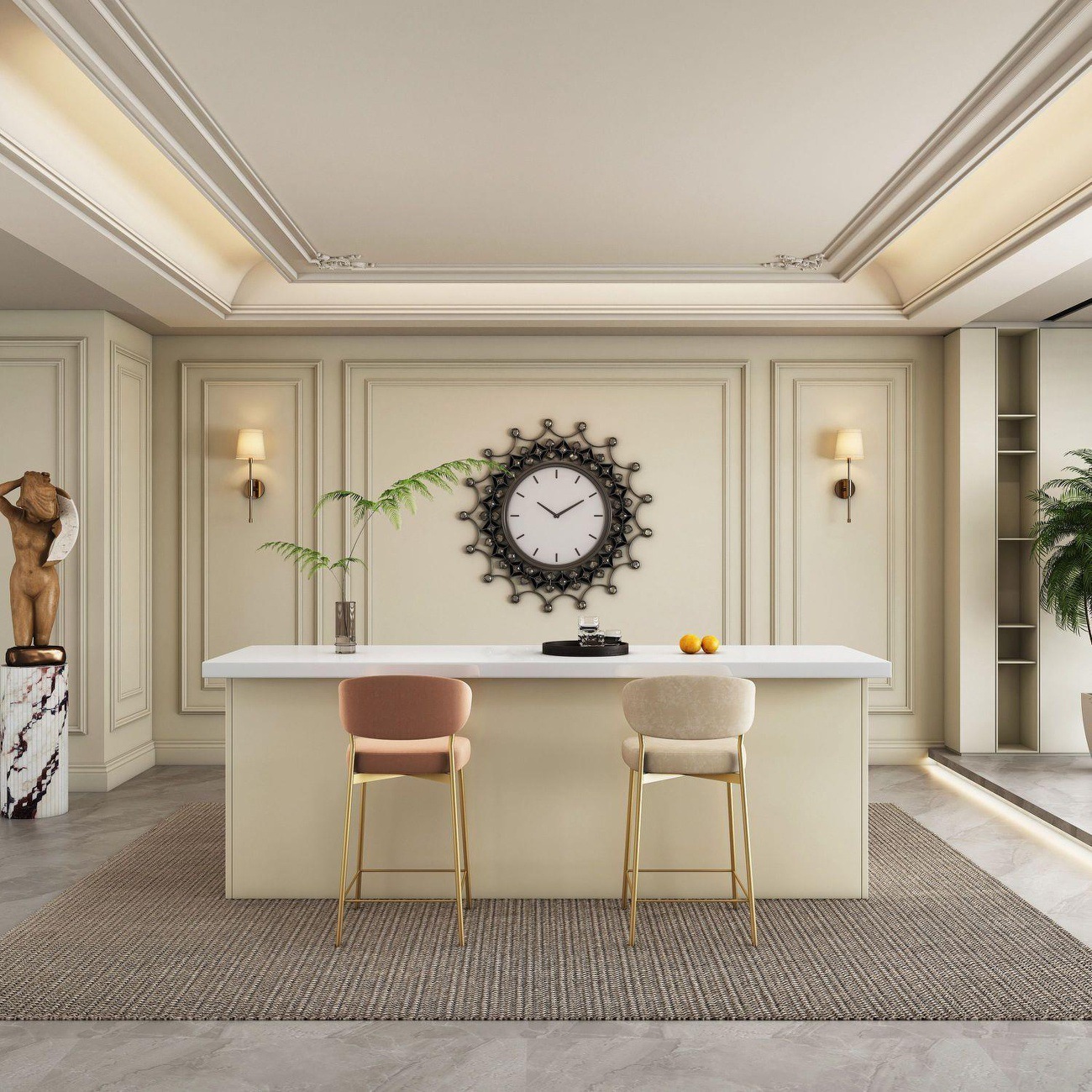 Modern light luxury bar, home  - Kitchen Baking Island recension och pris