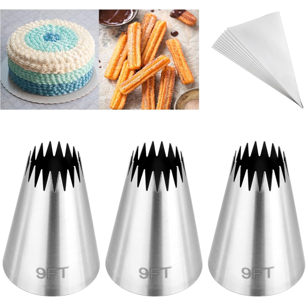 3Pcs Piping Bags and Tips Set, - Piping Bag Disposable recension och pris