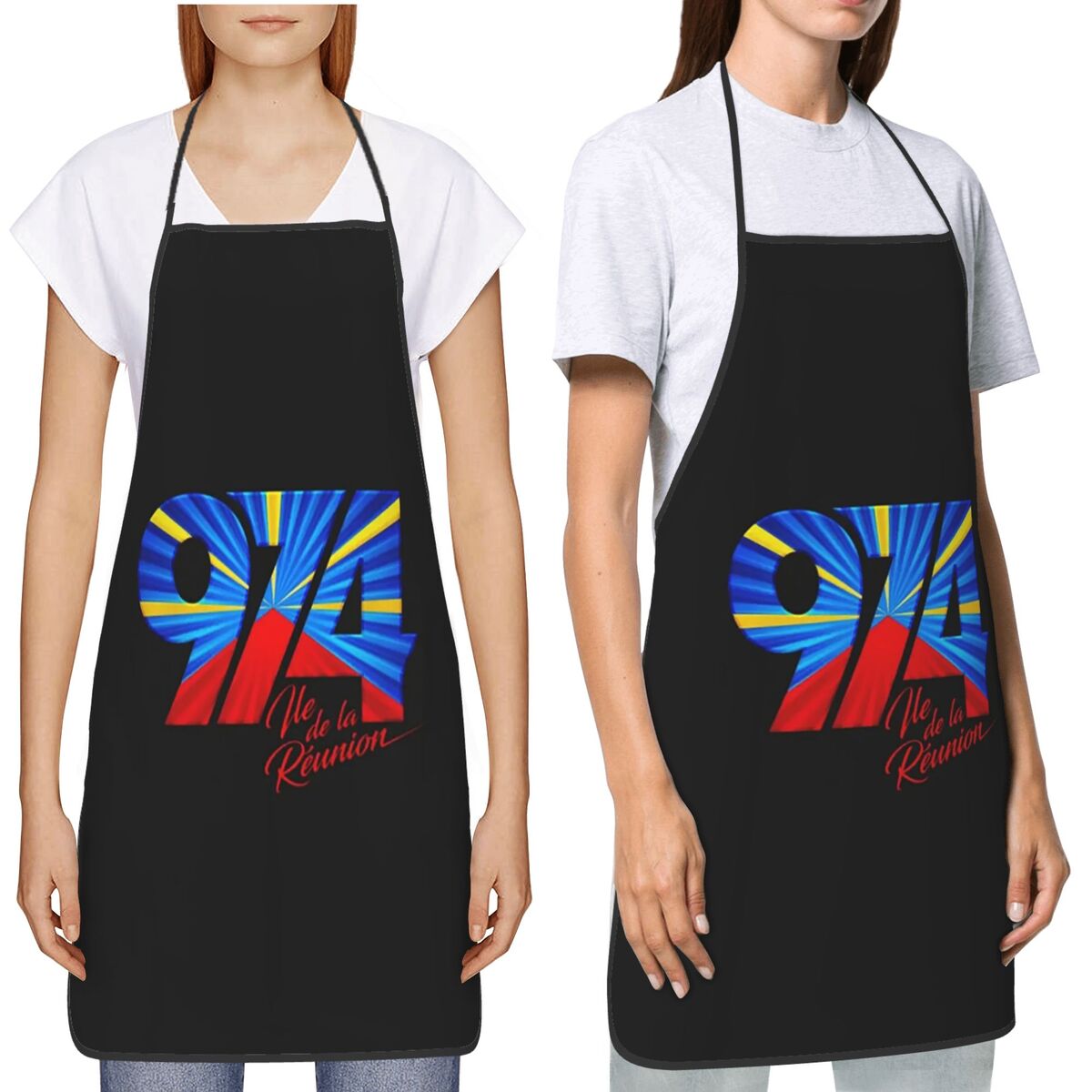 974 Reunion Island Flag Apron  - Kitchen Baking Island recension och pris