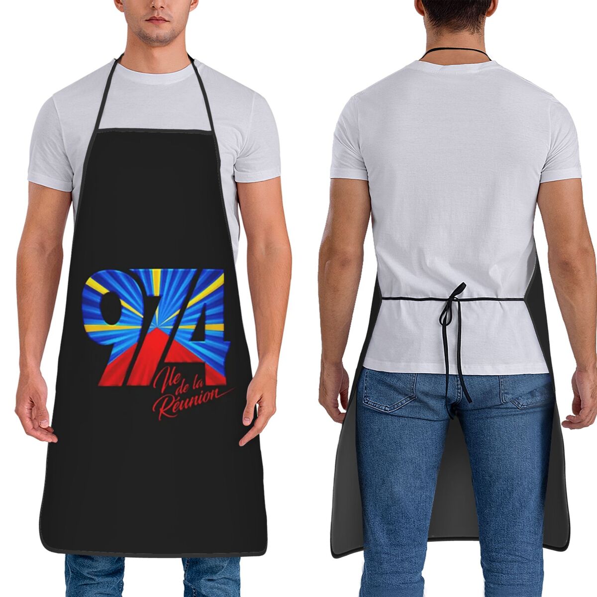 974 Reunion Island Flag Apron  - Kitchen Baking Island recension och pris