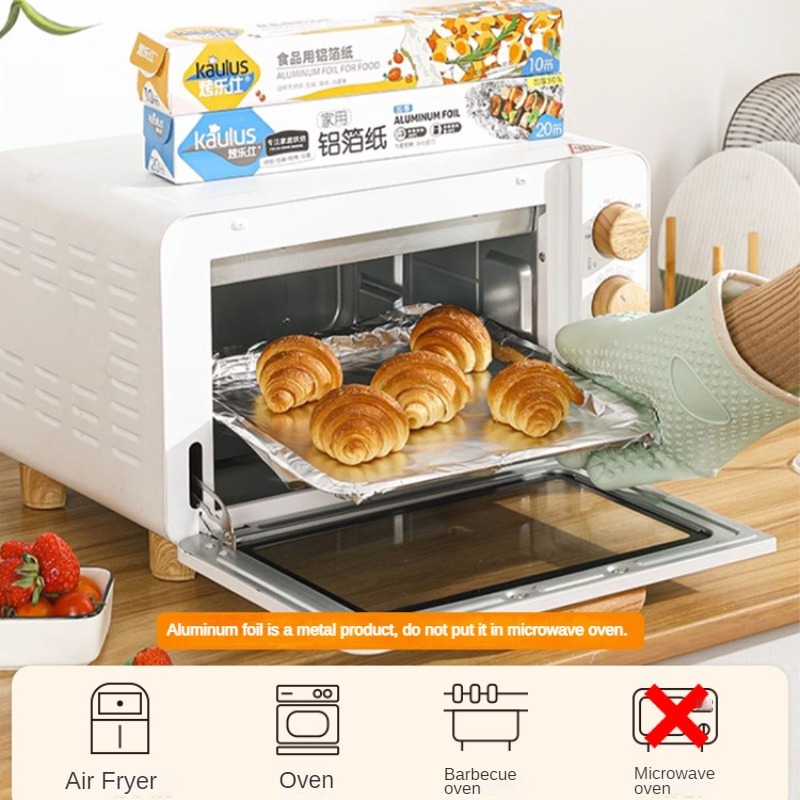 Zackoo 10/20/40M Aluminium Foi - Kitchen Paper For Baking recension och pris