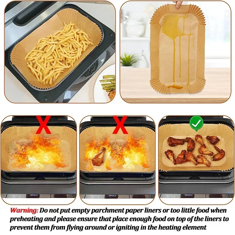Disposable Air Fryer Paper Non - Kitchen Paper For Baking recension och pris