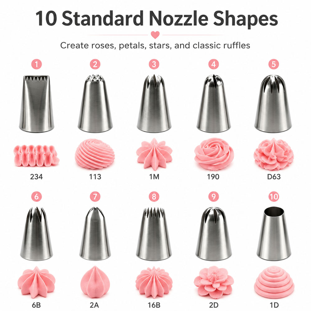 31Pcs Cake Decorating Piping T - Piping Bag Disposable recension och pris