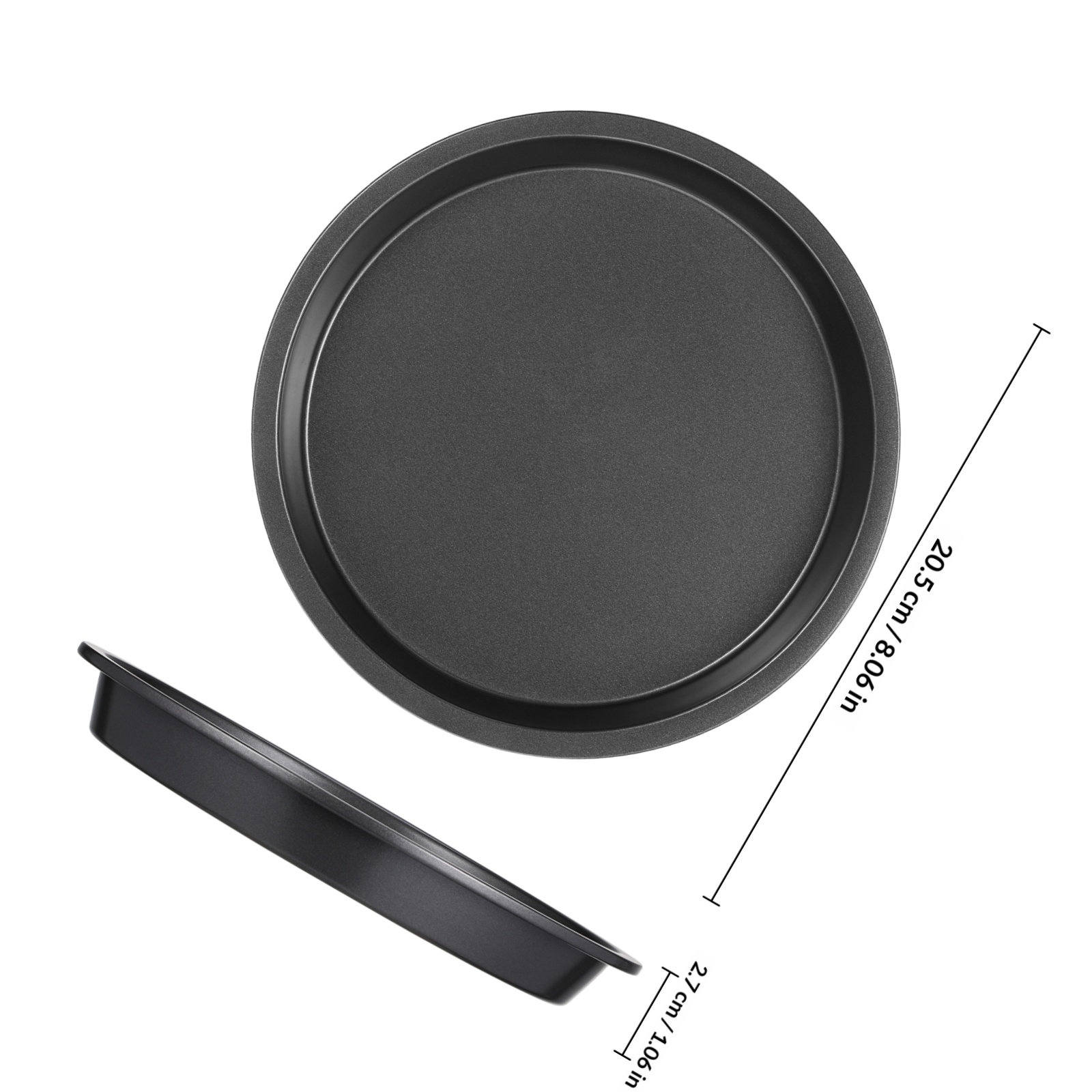 Round Carbon Steel Pizza Pan N - Kitchen Oven Baking Pans recension och pris