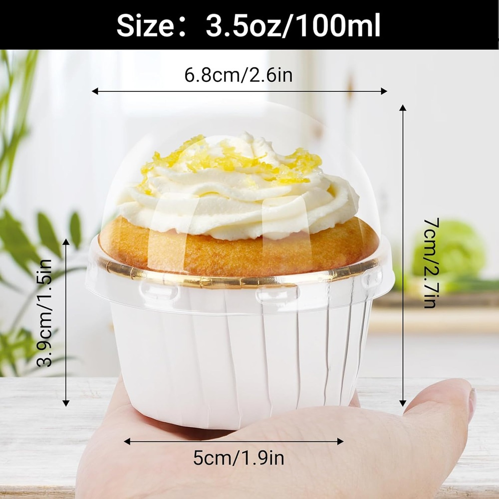 50 pcs Muffins Cup Paper Cupca - Kitchen Paper For Baking recension och pris