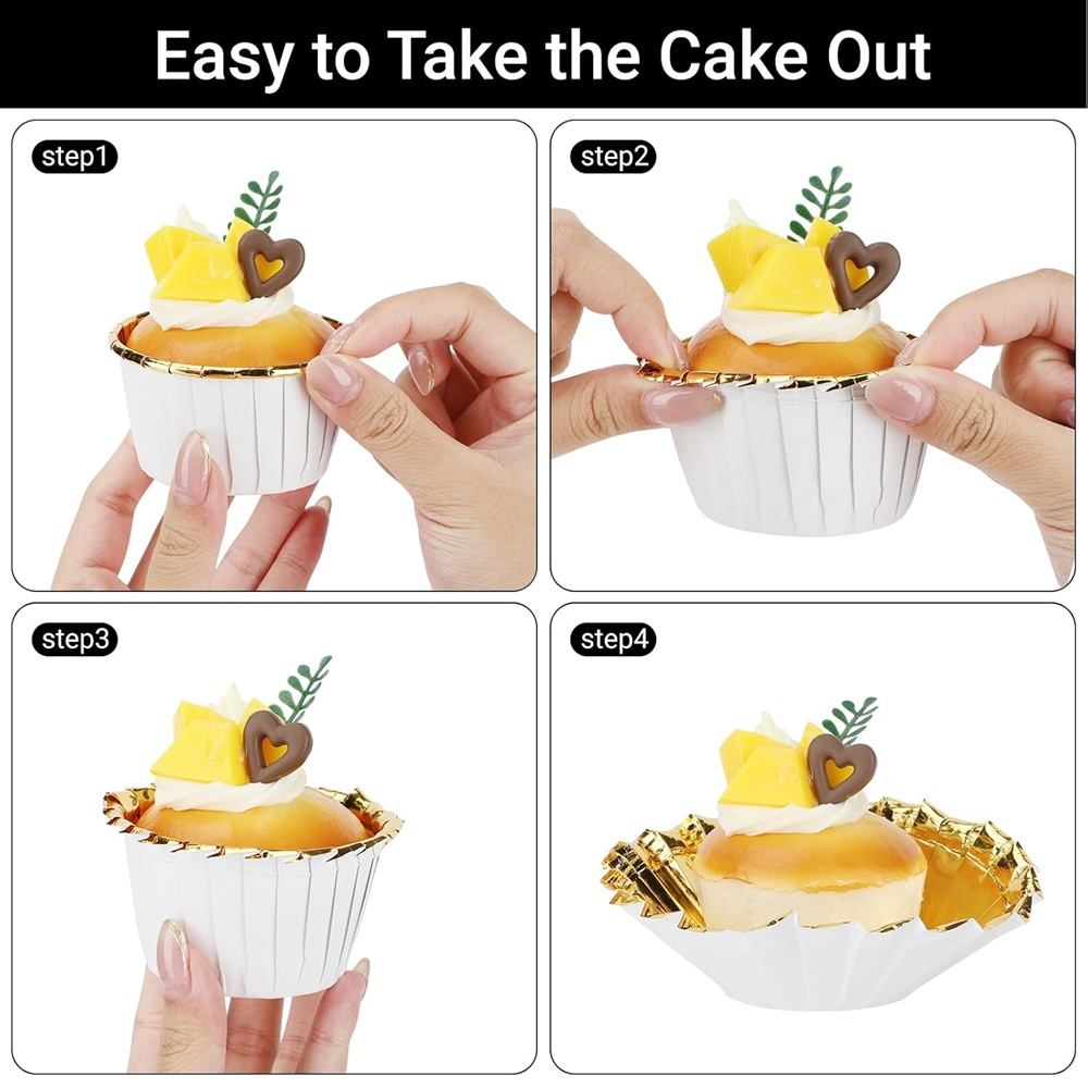 50 pcs Muffins Cup Paper Cupca - Kitchen Paper For Baking recension och pris