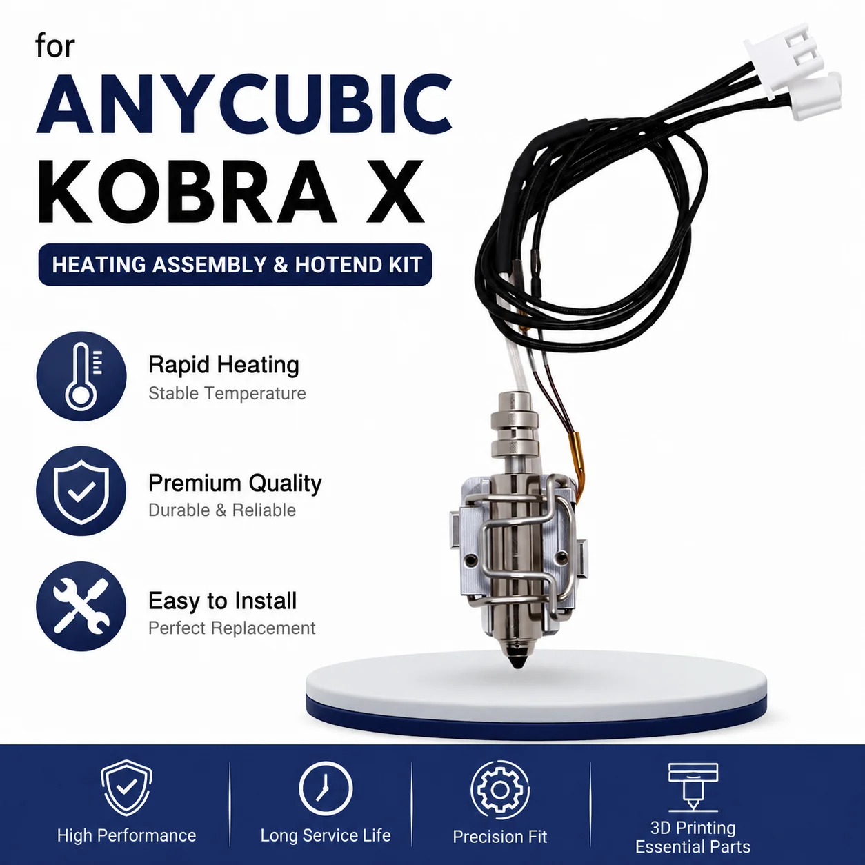 Anycubic Kobra X Hotend Nozzle - Pastry Brush Silicone recension och pris