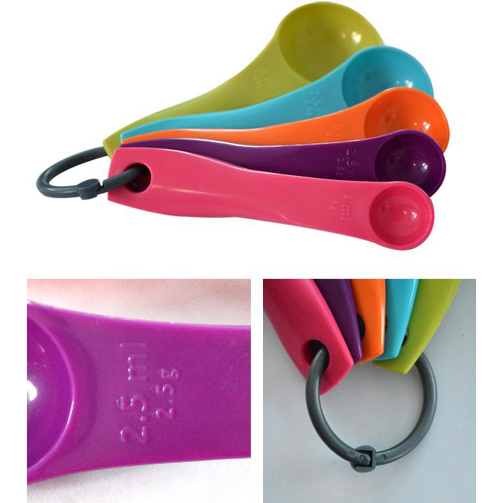 5-Piece Colorful Salt Oil Spoo - Kitchen Baking Kit recension och pris