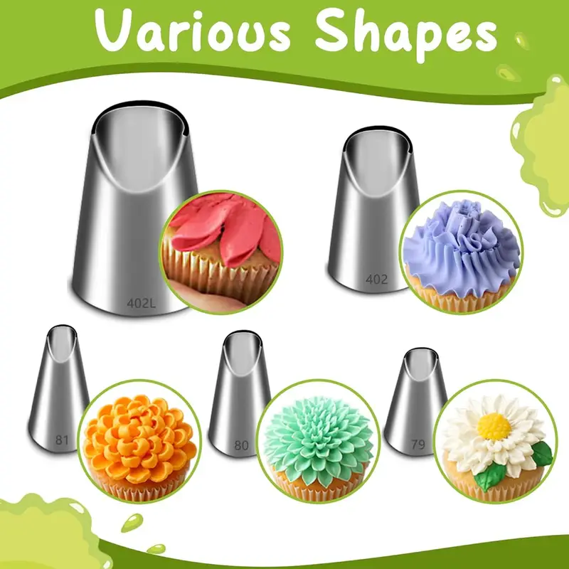 5PCS Stainless Steel Piping No - Kitchen Baking Decor recension och pris