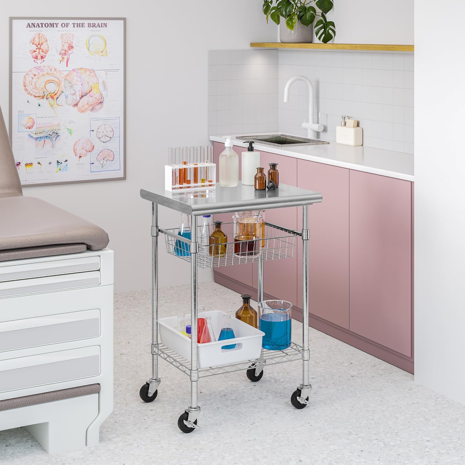 Stainless Steel Commercial Pre - Kitchen Baking Island recension och pris