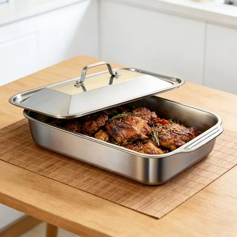 Stainless Steel Deep Baking Pa - Kitchen Oven Baking Pans recension och pris