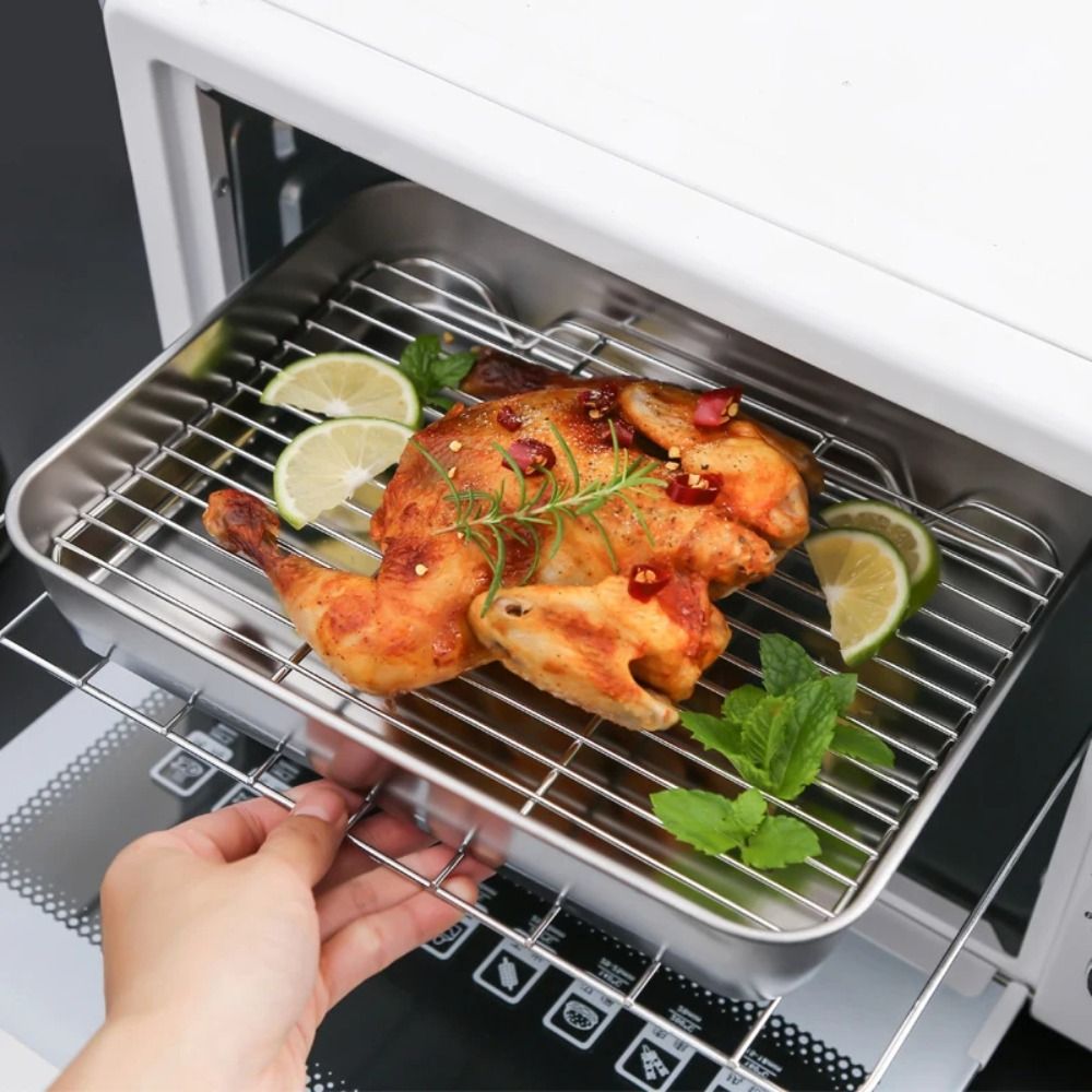 Portable Non-Stick Stainless S - Kitchen Oven Baking Pans recension och pris
