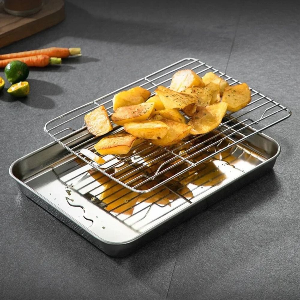 Portable Non-Stick Stainless S - Kitchen Oven Baking Pans recension och pris