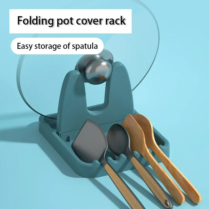 1pc Foldable Pot Lid Rack  Sta - Kitchen Baking Pan Organizer recension och pris