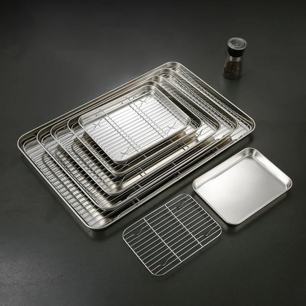 Portable Non-Stick Stainless S - Kitchen Oven Baking Pans recension och pris