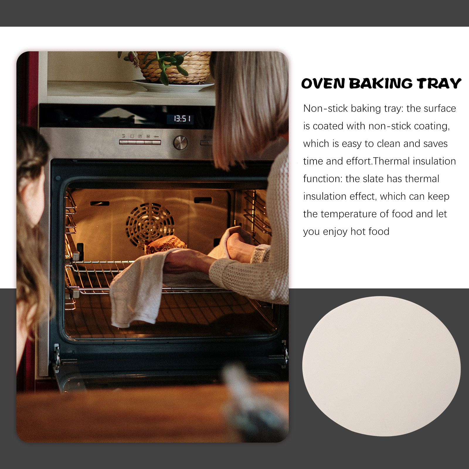 Cordierite Heavy Duty Round Pi - Kitchen Oven Baking Pans recension och pris