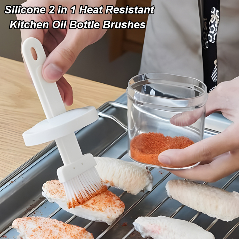 2 in 1 Heat Resistant Kitchen  - Pastry Brush Silicone recension och pris