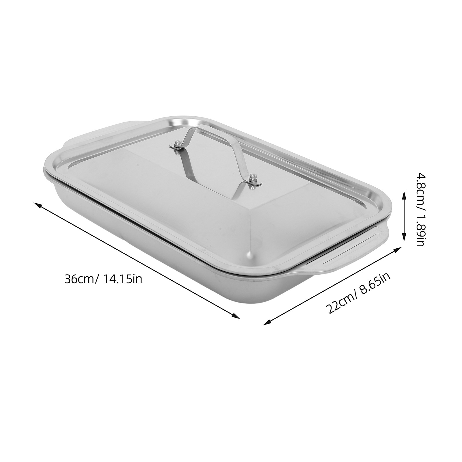 Stainless Steel Rectangular Gr - Kitchen Oven Baking Pans recension och pris