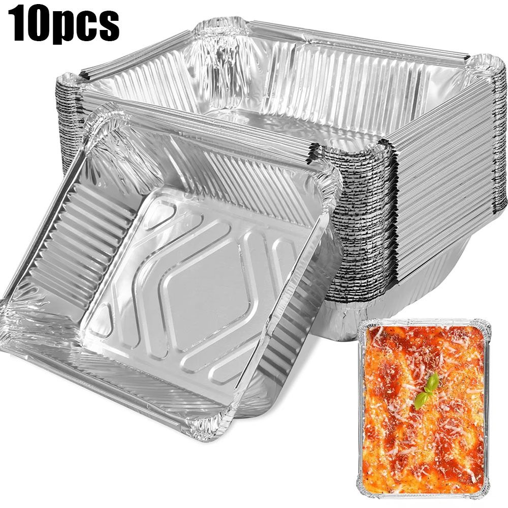 10PCS Disposable Aluminum Foil - Kitchen Oven Baking Pans recension och pris
