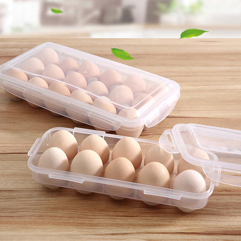 1/2pc 10Grids Egg Storage Box  - Kitchen Queen recension och pris
