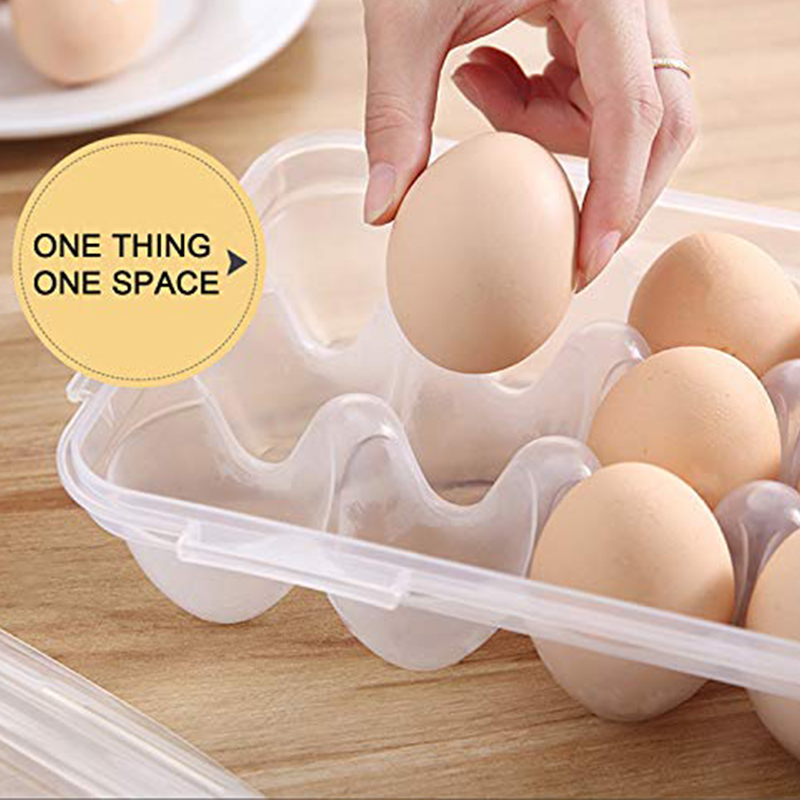 1/2pc 10Grids Egg Storage Box  - Kitchen Queen recension och pris