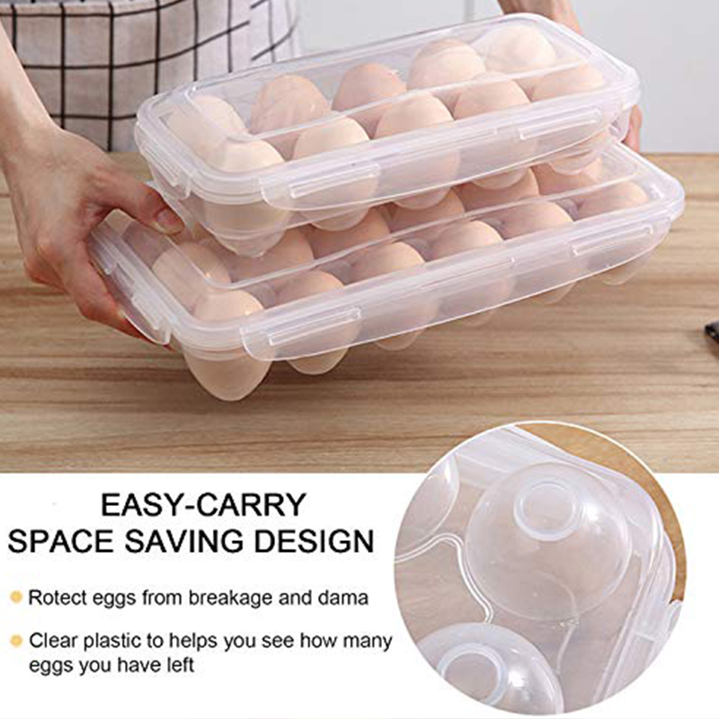 1/2pc 10Grids Egg Storage Box  - Kitchen Queen recension och pris