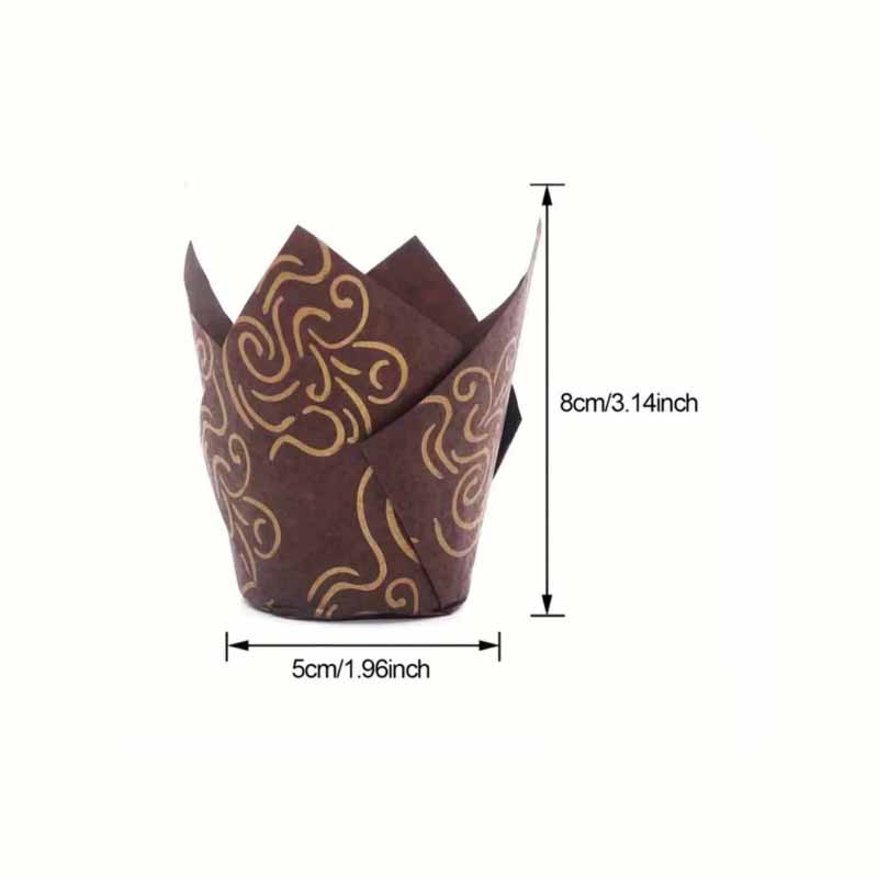 50Pcs/100Pcs/200Pcs Tulip Cake - Kitchen Paper For Baking recension och pris