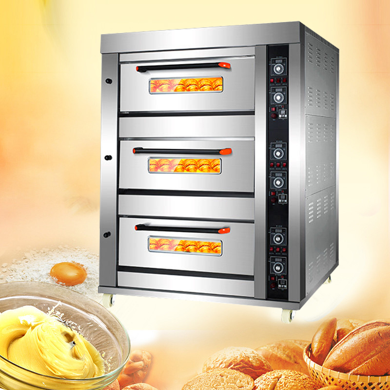Guangzhou 3 Deck 6 Trays Comme - Commercial Kitchen Baking Equipment recension och pris