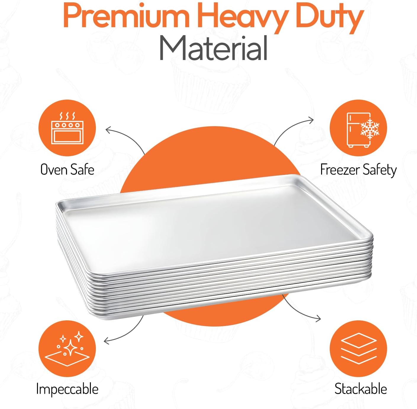 Full Size Commercial Aluminum  - Kitchen Oven Baking Pans recension och pris