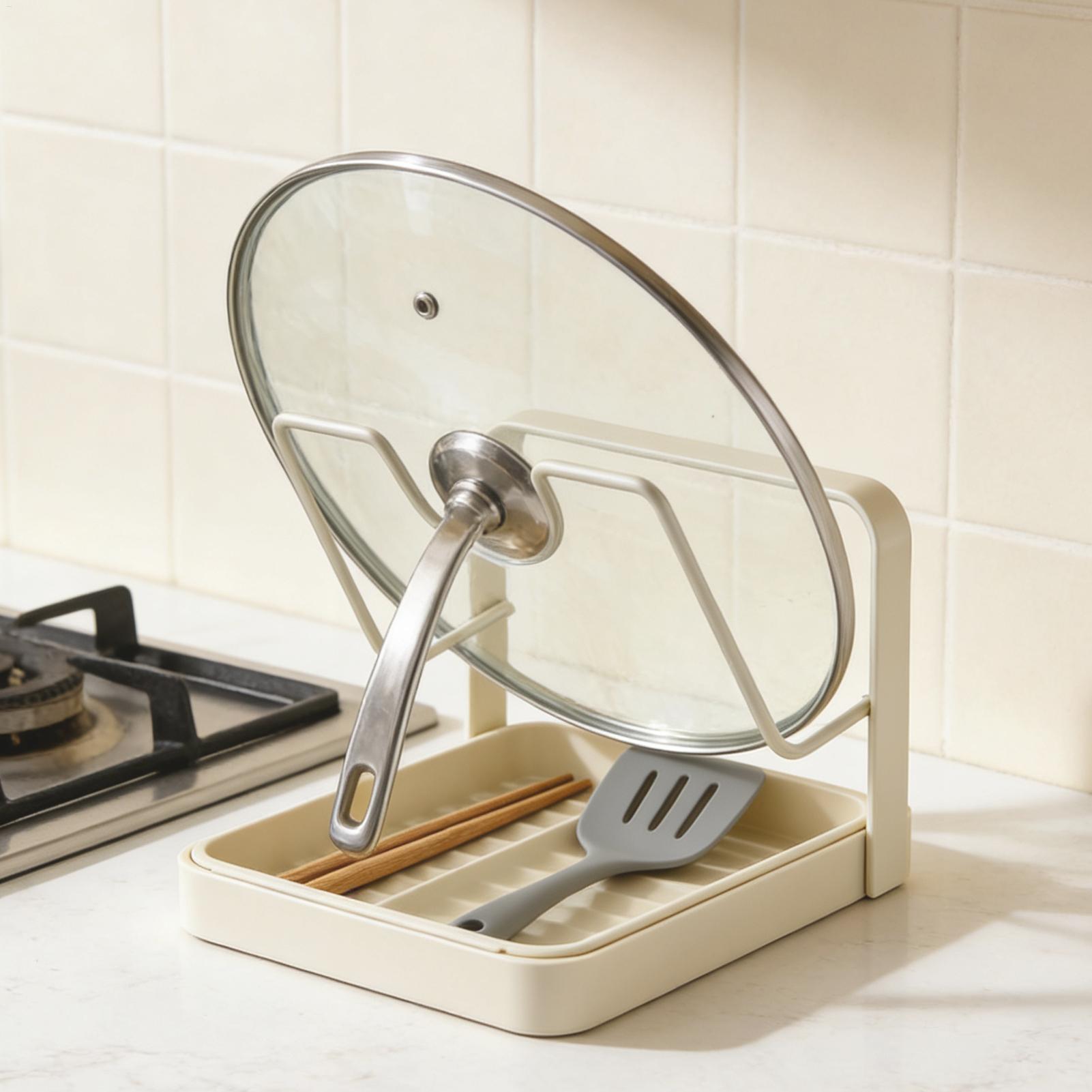 Pot Lid Organizer Anti-Slip Ki - Kitchen Baking Pan Organizer recension och pris