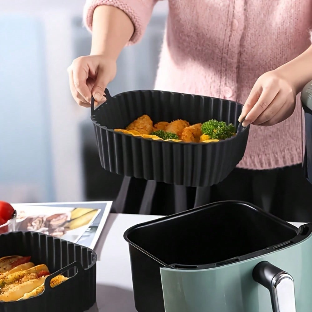 1pc Reusable Silicone Air Frye - Kitchen Paper For Baking recension och pris