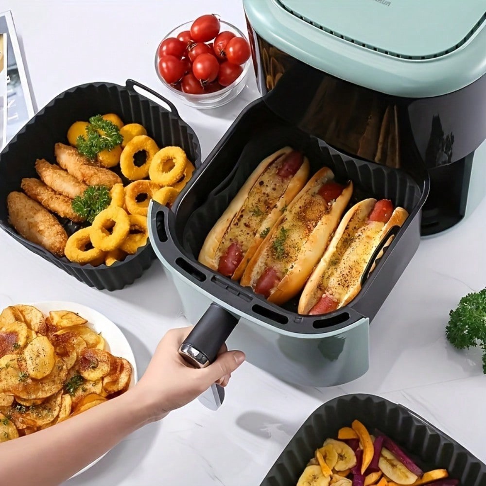 1pc Reusable Silicone Air Frye - Kitchen Paper For Baking recension och pris