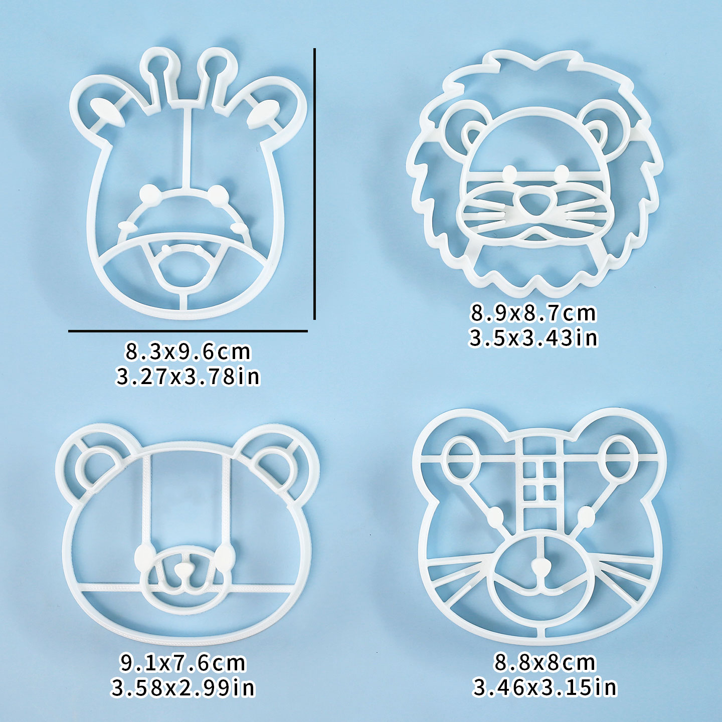4 Pcs Animal Cookie Cutters Se - Kitchen Baking Kit recension och pris