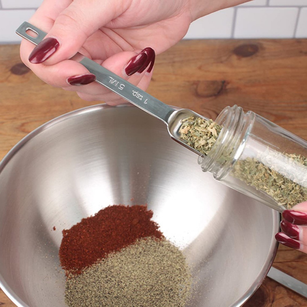6Pcs Stainless Steel Measuring - Kitchen Baking Scale recension och pris