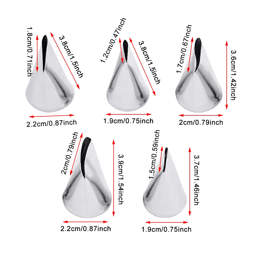 5pcs Flower Tulips Rose Nozzle - Kitchen Baking Decor recension och pris