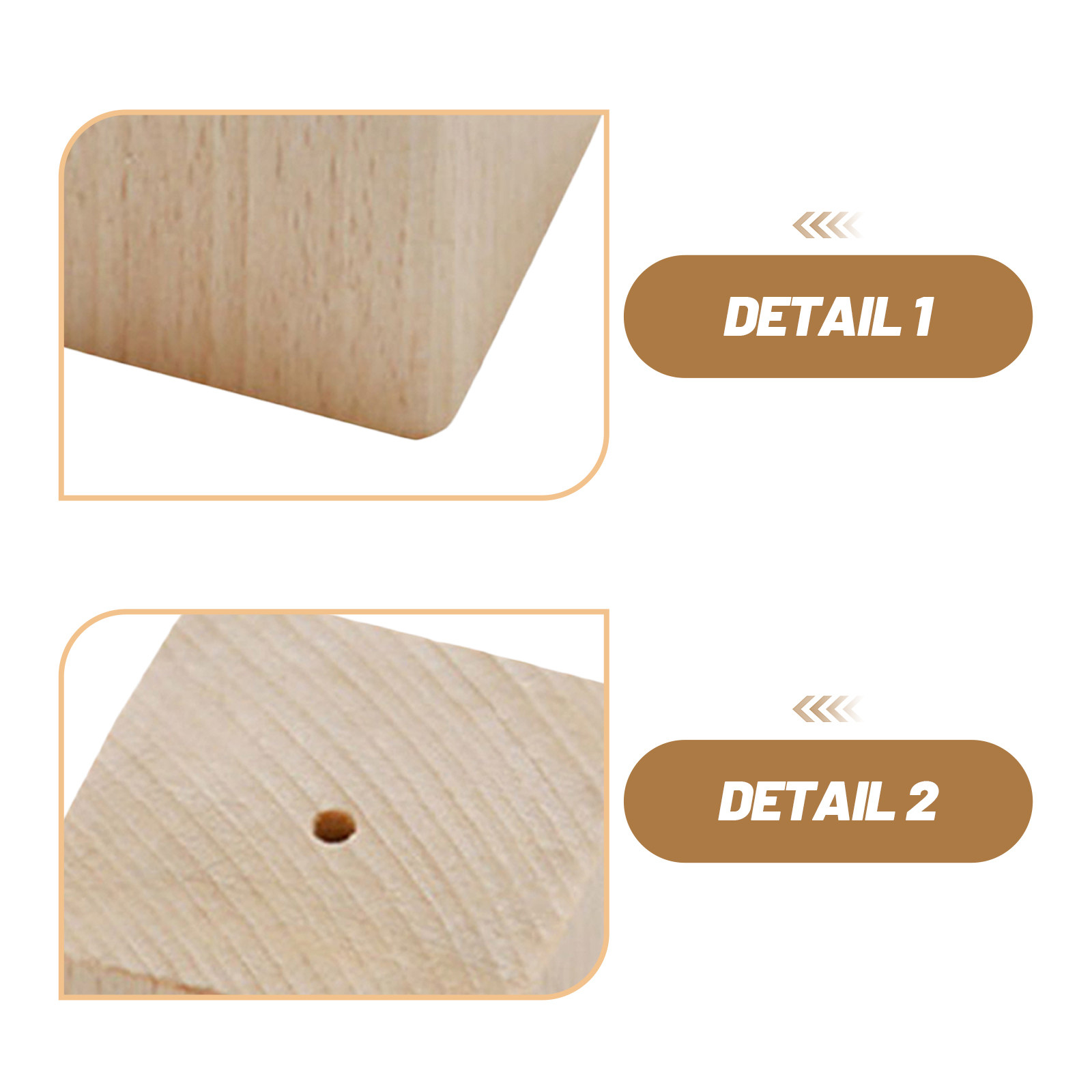 2Pcs Wooden Flower Nail Bases  - Kitchen Baking Decor recension och pris