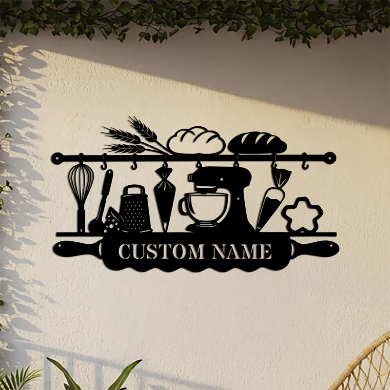 Personalized Kitchen Iron Wall - Baking In Kitchen recension och pris
