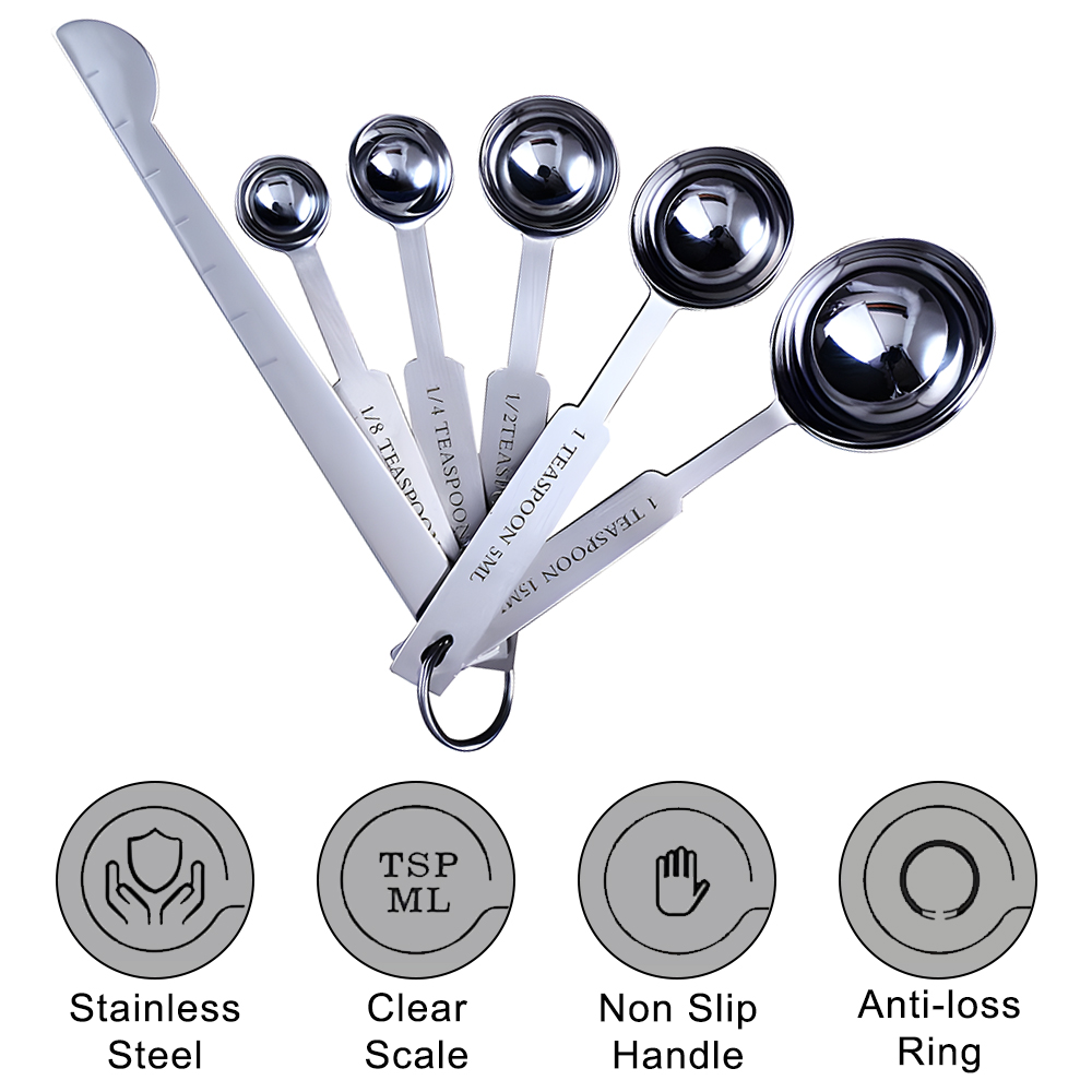 Stackable Measuring Cups and S - Kitchen Baking Kit recension och pris